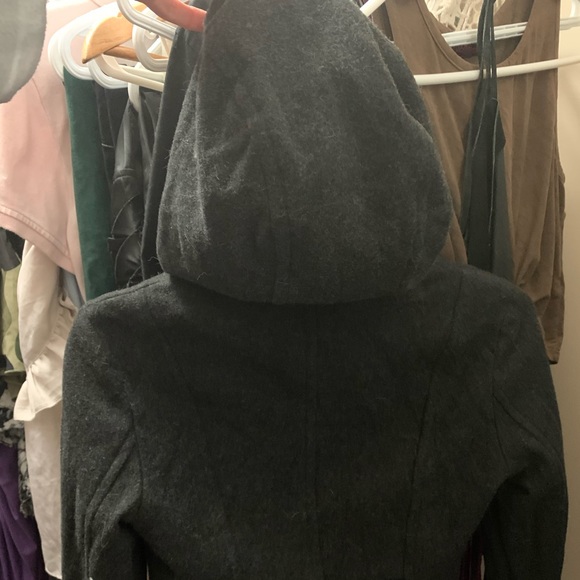 BCBGMAXAZRIA cropped XXS grey jacket. - Picture 2 of 4